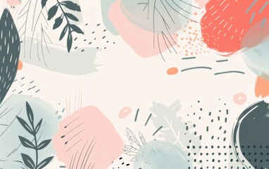 Hand drawn style minimal background