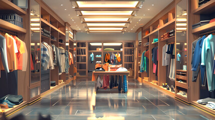 Stylish clothing collection at trendy boutique - Ai Generated