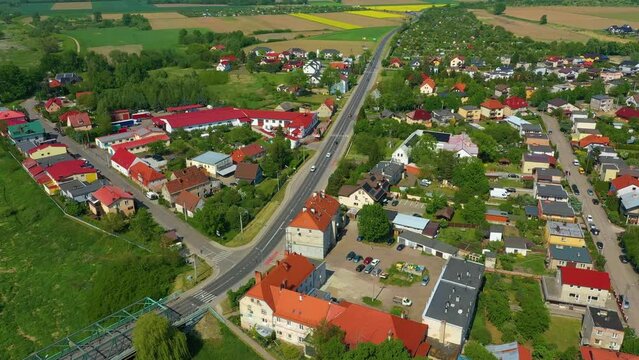 Behind The Bridge Olawa Aerial View Poland
