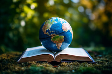 Celebration of Earth Day Generative AI picture green planet beautiful nature in danger AI pic