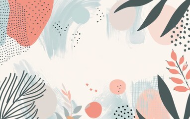 Hand drawn style minimal background 