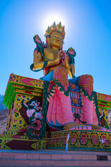 Buddha Stupa in  Diskit Monastery near Nubra Valley (Leh) 