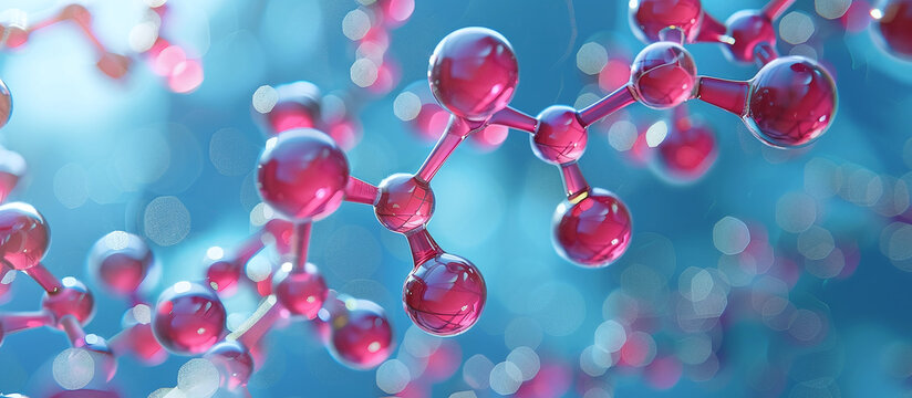 3D rendering of a molecule of the opioid analgesic alfentanil