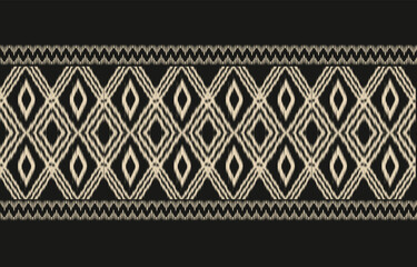 Ethnic abstract ikat art. Aztec ornament print. geometric ethnic pattern seamless  color oriental.  Design for background ,curtain, carpet, wallpaper, clothing, wrapping, Batik, vector illustration.