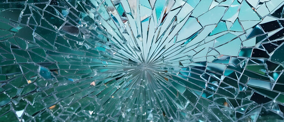 Abstract broken glass background.