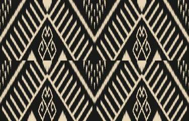 Ethnic abstract ikat art. Aztec ornament print. geometric ethnic pattern seamless  color oriental.  Design for background ,curtain, carpet, wallpaper, clothing, wrapping, Batik, vector illustration.