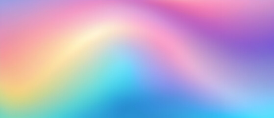 Holographic Iridescent texture background. Hologram gradient neon color. Rainbow graphic. Pearlescent ombre. Pastel pattern.