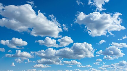 Naklejka na ściany i meble Clouds in the sky photo, beautiful landscape, blue skyscape, nature, heaven