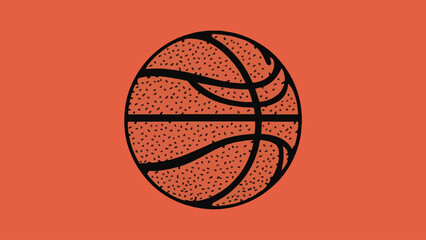 Orange Basketball: The Essence of Vector Motion