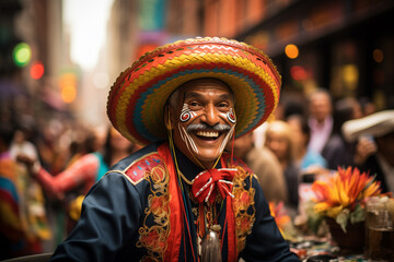 Generative ai representation of Cinco de Mayo, Mexican holiday. - 779736947