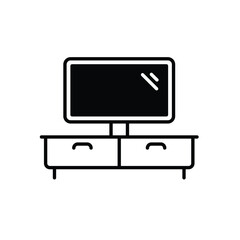 Tv Table vector icon