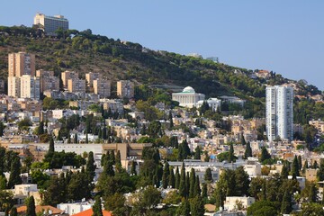 Fototapeta na wymiar Carmel mountain in Haifa