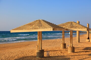 Beach infrastructure in Haifa, Israel - 779737972