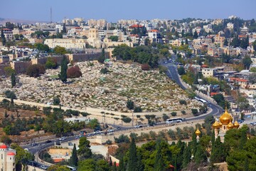 Yeusefiya Cemetery in Jerusalem, Israel - 779738751