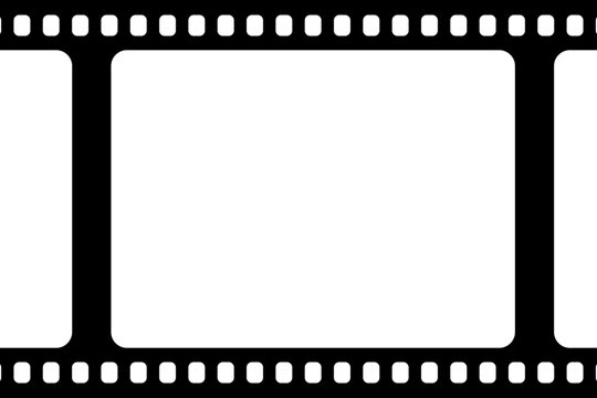 Film strip frame background illustration