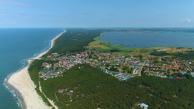 Beautiful Landscape Rowy Piekny Krajobraz Aerial View Poland