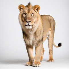 Obraz premium Lion Isolated on a white background