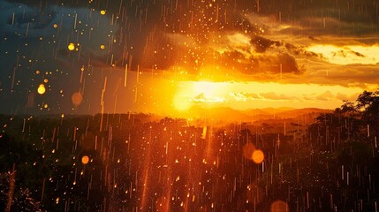 Rainfall on Sunset