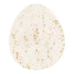 Hand drawn watercolor egg. Easter illustration, decorative element