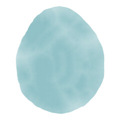 Hand drawn watercolor egg. Easter illustration, decorative element