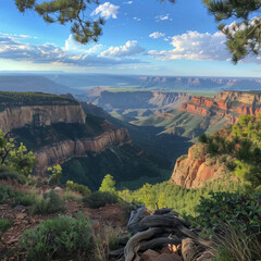 Grand Canyon Landscape at Golden Sunset