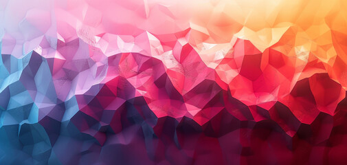 Abstract geometric colorful polygonal background, faceted texture, crystal wallpaper. Low poly surface. - obrazy, fototapety, plakaty