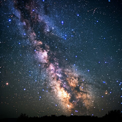 Stellar Milky Way Galaxy on Clear Night