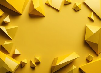 Abstract Yellow Geometric Background