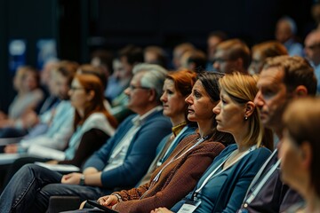 Engaged Attendees during a Conference Q&A Segment