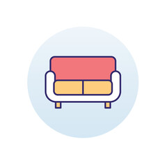 Sofa vector icon
