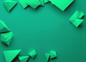 Abstract green Geometric Background
