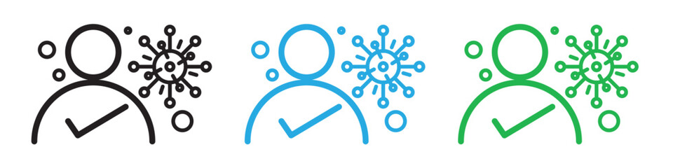 Defensive Immune System Icon Symbolizing Protection Against Pathogens