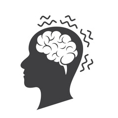 illustration of parkinson, nervous system disorders that affect movement body.