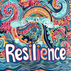 The image features the word "Resilience" in bold font against a solid background.