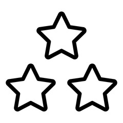 Obraz premium Rating line icon