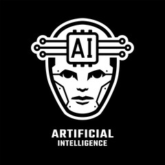 Artificial intelligence logo, symbol. - 779757392