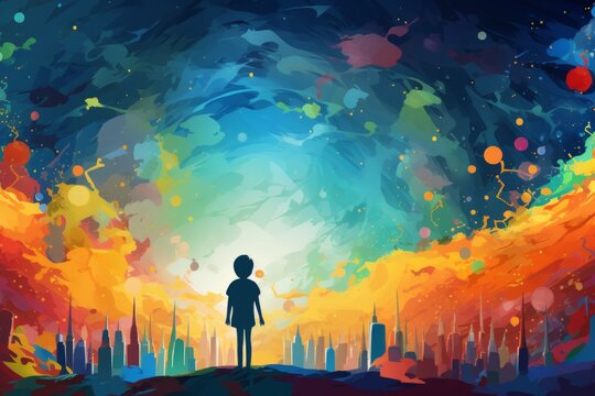abstract background for World Children Day