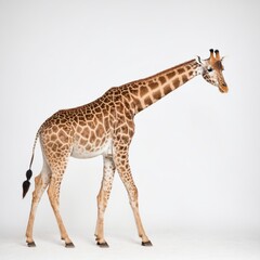 Giraffe isolated on a white background