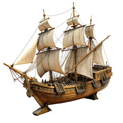 detailed model sailboat