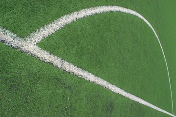 Penalty line on the football field