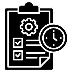 Operational Plan Icon Element For Design