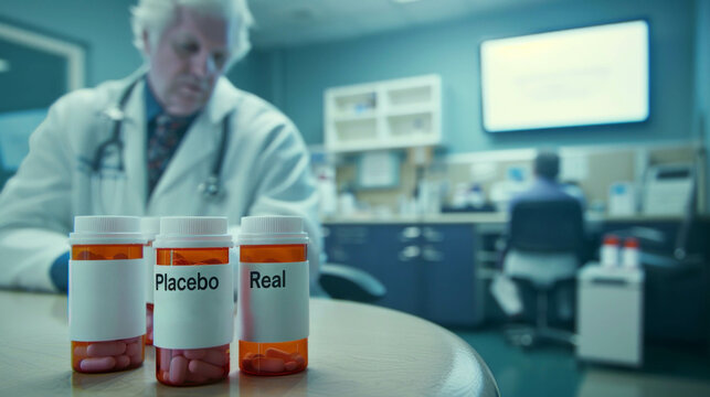 Clinical Trial Comparison of Placebo and Real Medication