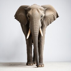 Fototapeta na wymiar Elephant isolated on a white background