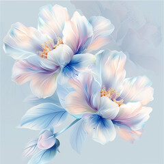 pastel flowers