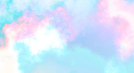 Isolate magic rainbow colours fog and clouds on transparent backgrounds specials effect 3d render png. Heaven unicorn clouds. - 779781549