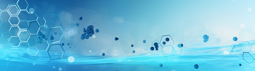 Blue Science and Technology Abstract Background