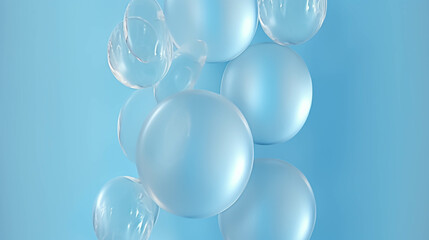 Fototapeta premium blue and white balloons high definition(hd) photographic creative image