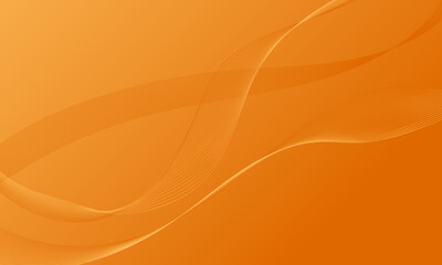 orange lines wave curves with soft gradient abstract background