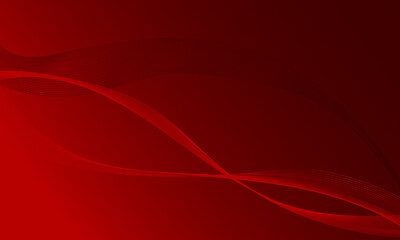 red gradient with smooth lines wave curves abstract background