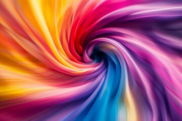 A mesmerizing swirl of vibrant colors blending together in a harmonious dance.